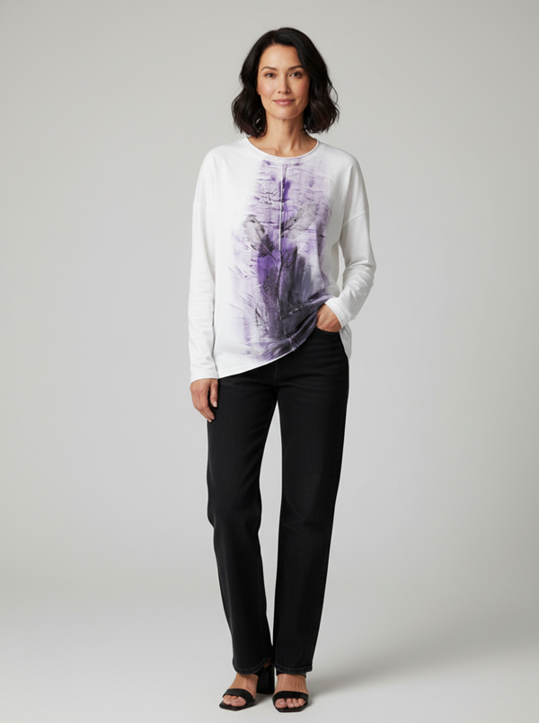 Narenee Designs- Violet Whisper Tee