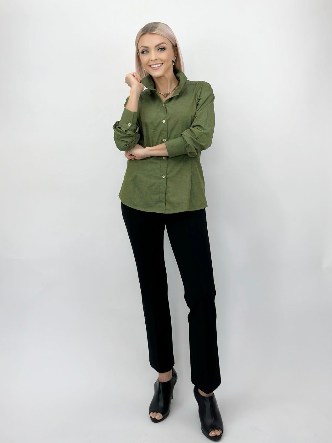 Jill McGowan- Kacey Shirt/ Grass