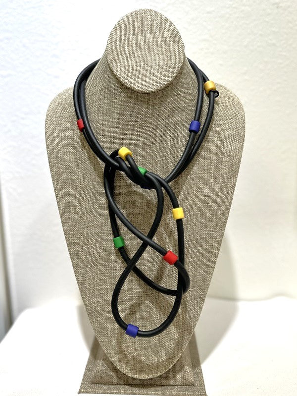 Frank Ideas - Minimalist, rubber + resin necklace EVERYDAY NECKLACE Mix