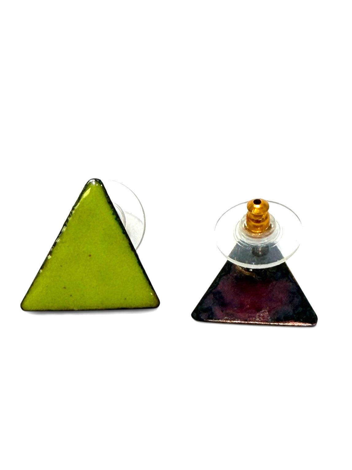 Courtney Fischer Jewelry - Chartreuse Enamel Earrings