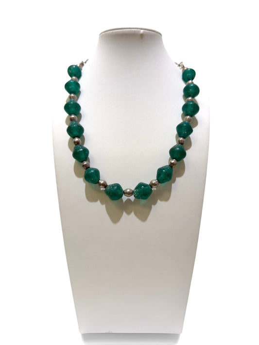Narenee Designs- African Glass Bead Necklace