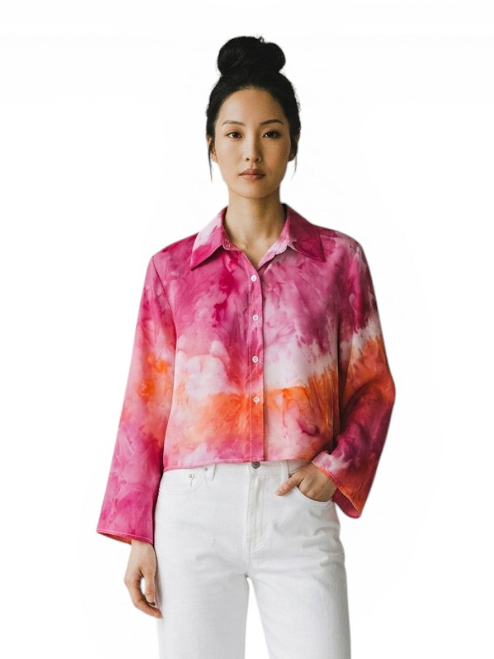 Narenee Designs- Sunset Glow Ice-Dye Shirt