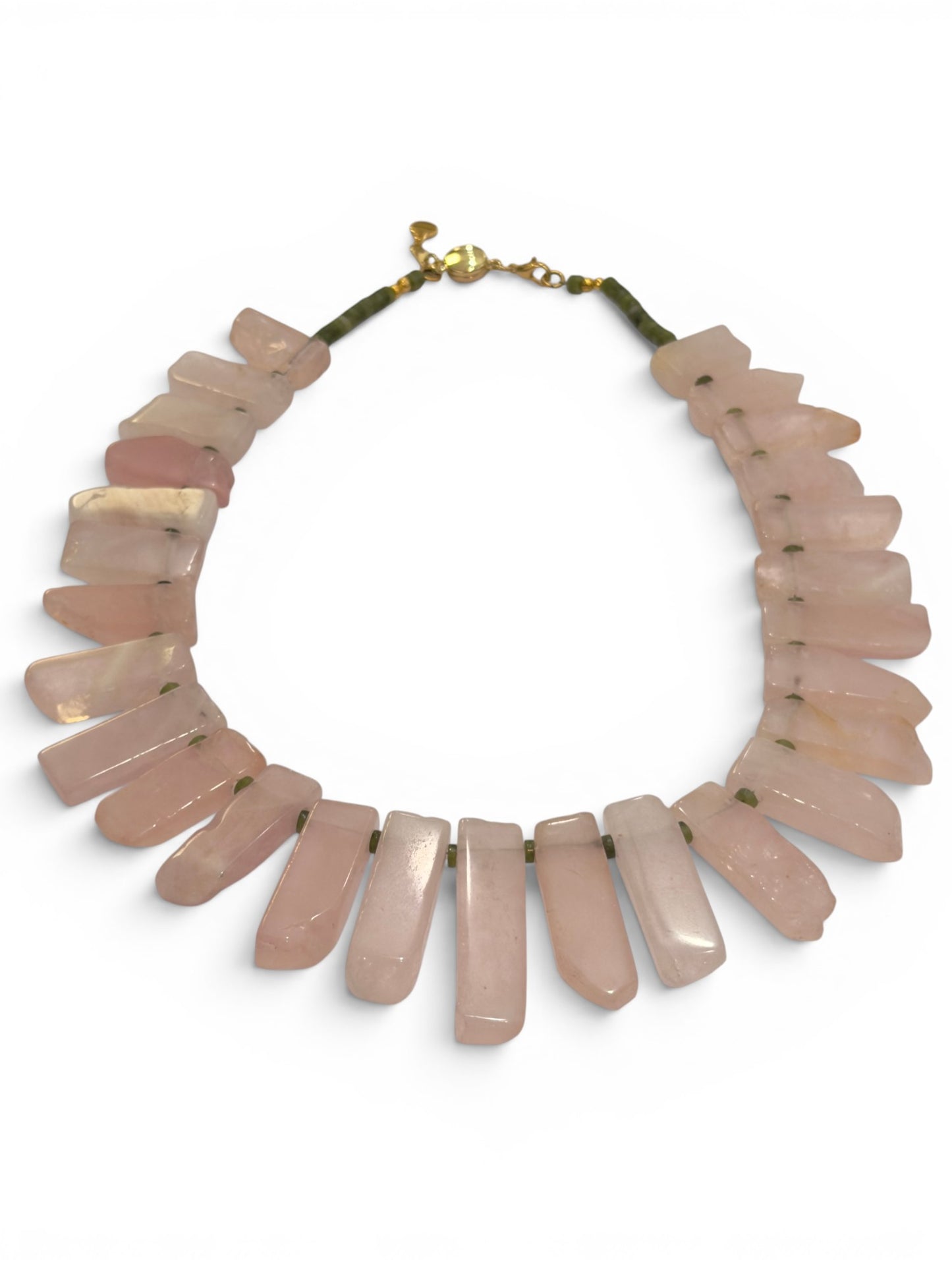 Narenee Designs- Blush & Evergreen Necklace