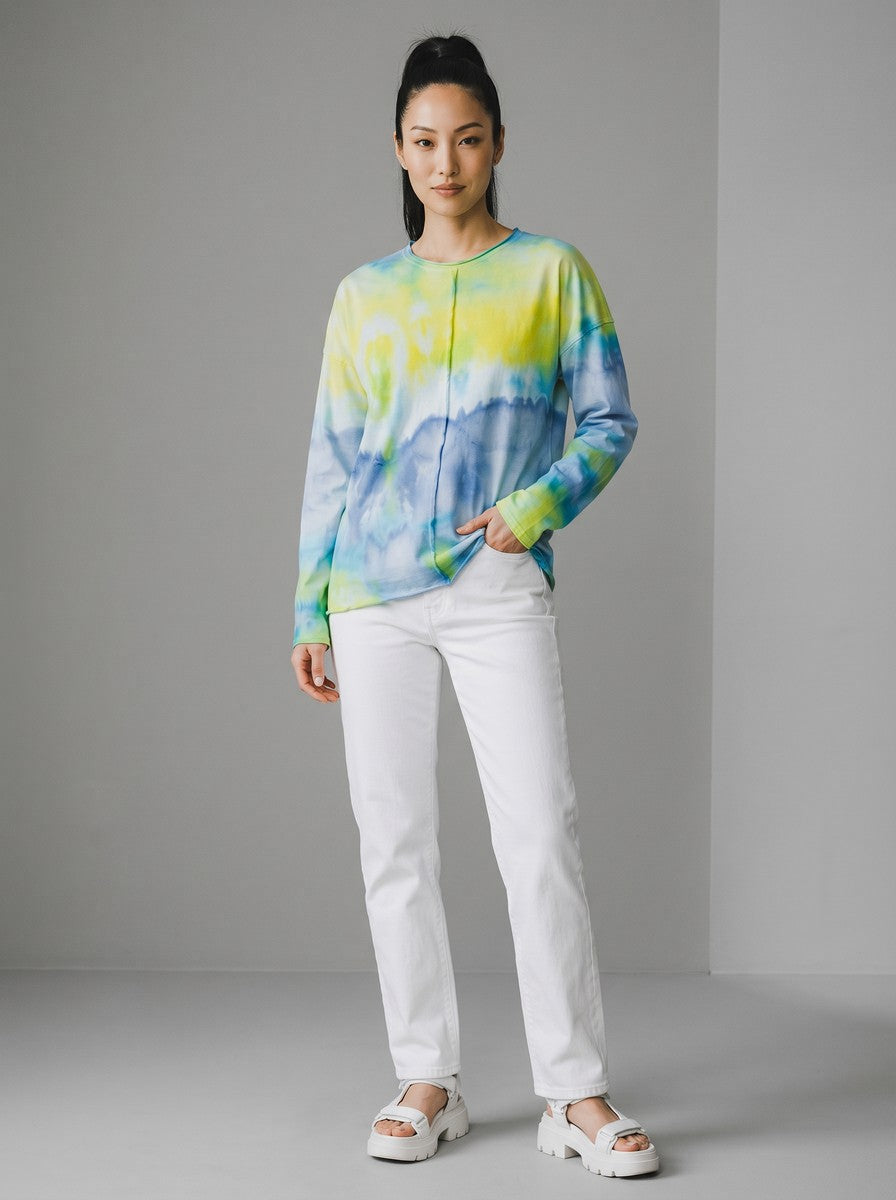 Narenee Designs- Morning Mist Ice Dye Pullover