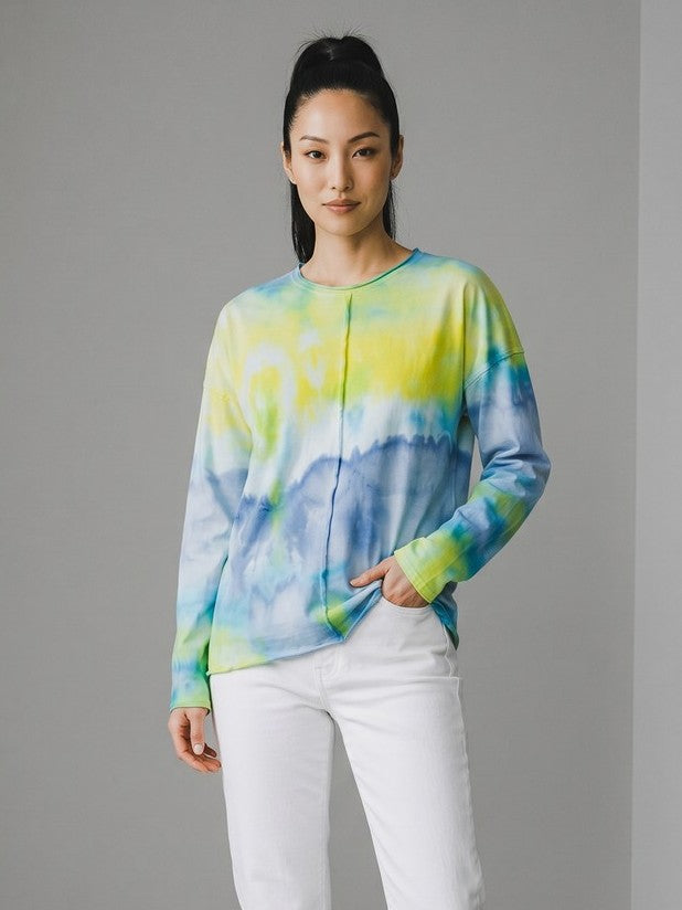 Narenee Designs- Morning Mist Ice Dye Pullover