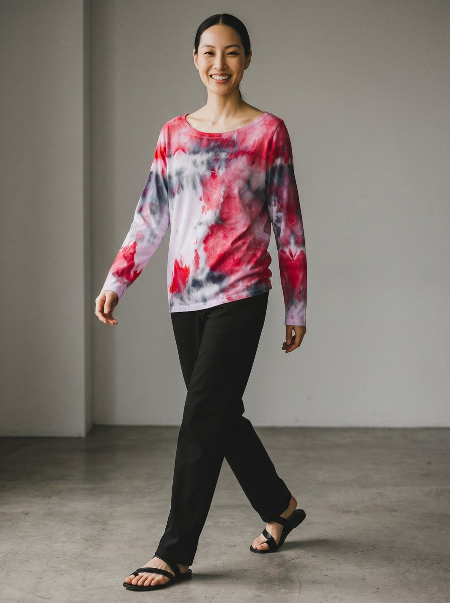 Narenee Designs- Crimson Bloom Top