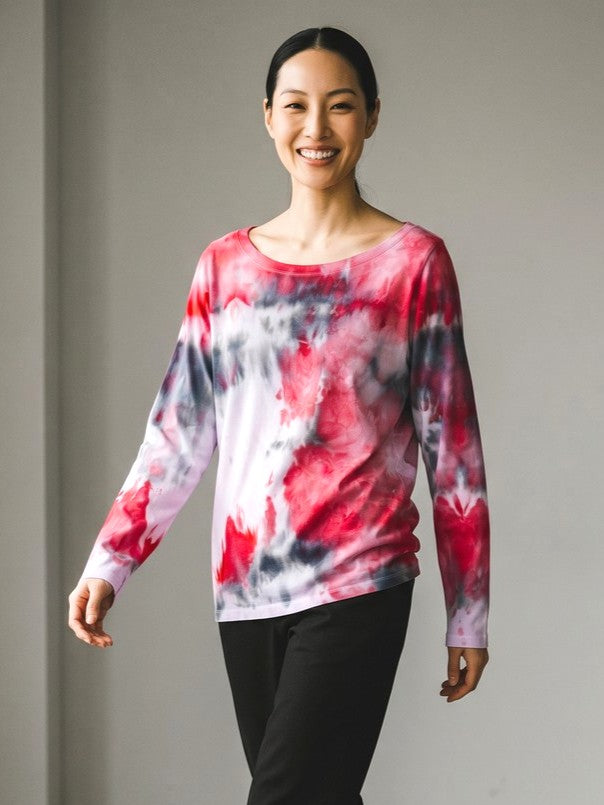 Narenee Designs- Crimson Bloom Top