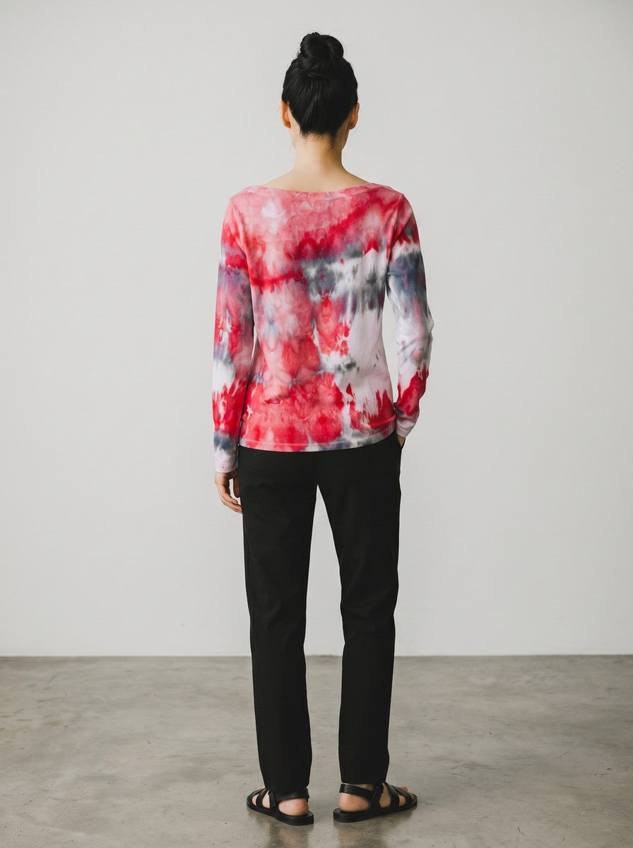 Narenee Designs- Crimson Bloom Top