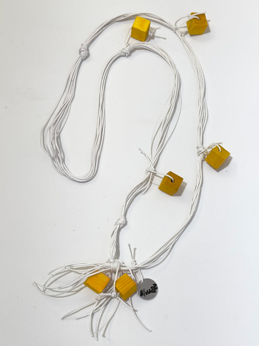 Alvarez Designs- Yellow Installation Necklace