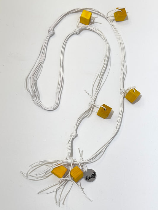 Alvarez Designs- Yellow Installation Necklace