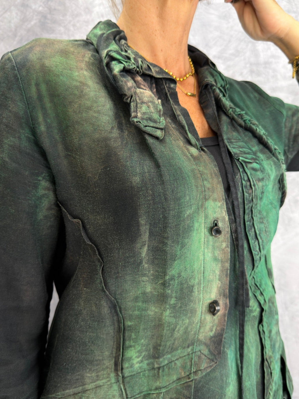 Reimagine Collection- Tatiana Palnitska/ Hand-Painted Jacket