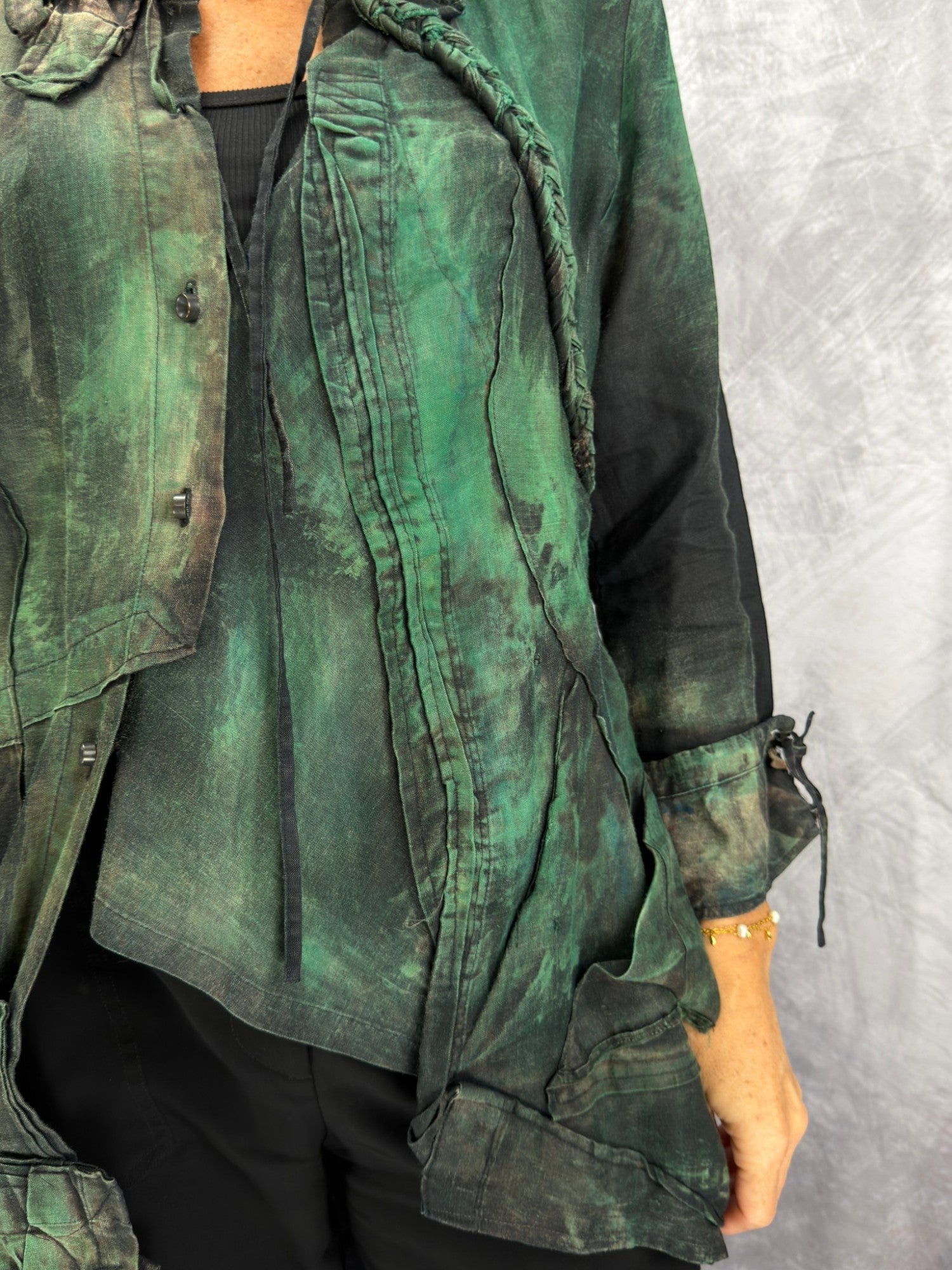 Reimagine Collection- Tatiana Palnitska/ Hand-Painted Jacket
