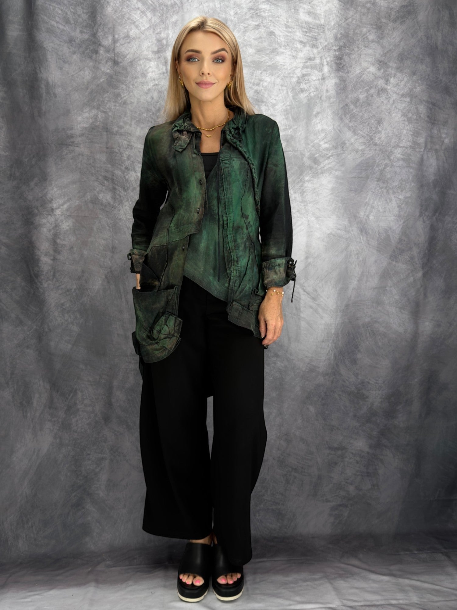 Reimagine Collection- Tatiana Palnitska/ Hand-Painted Jacket