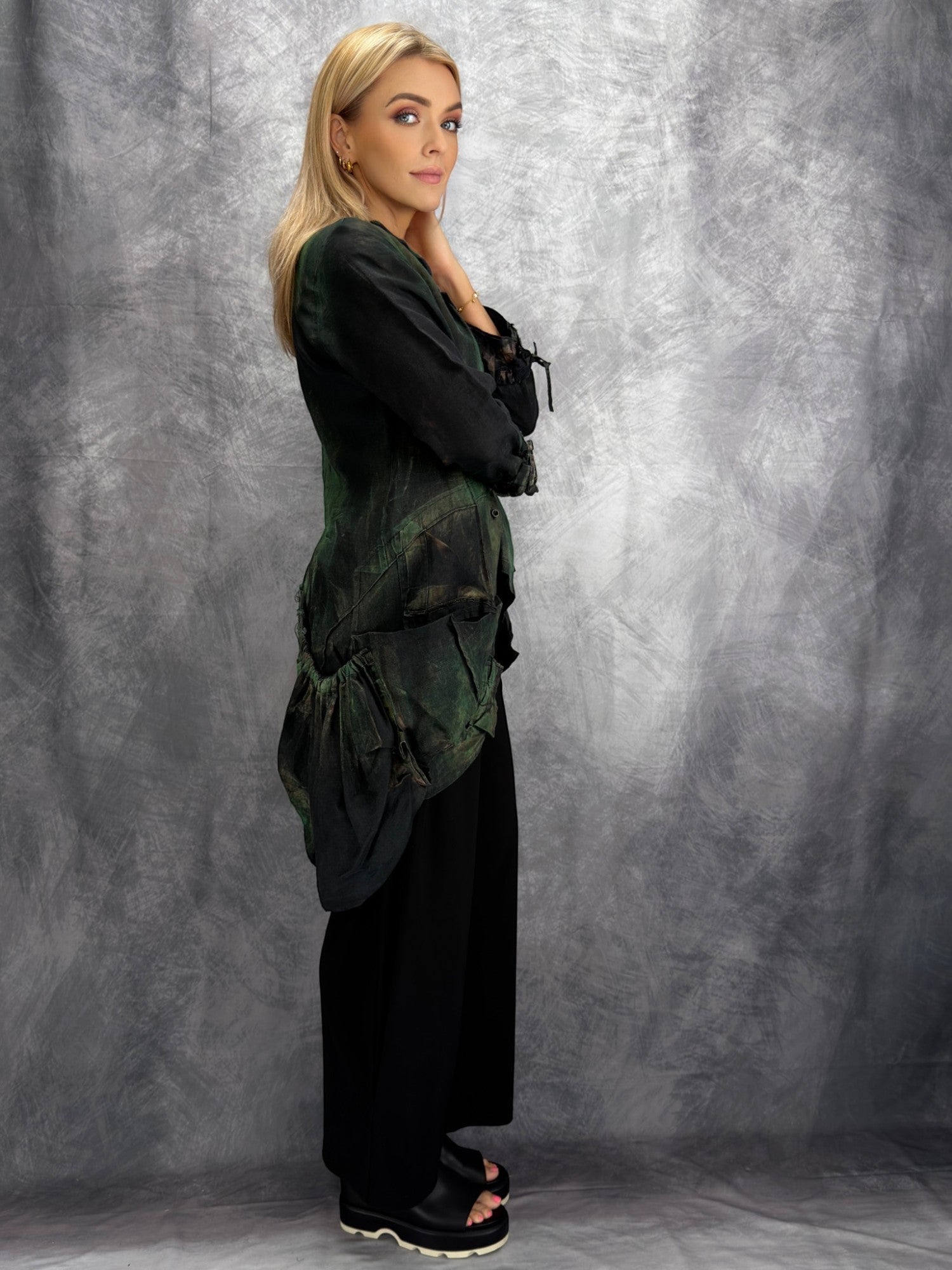 Reimagine Collection- Tatiana Palnitska/ Hand-Painted Jacket