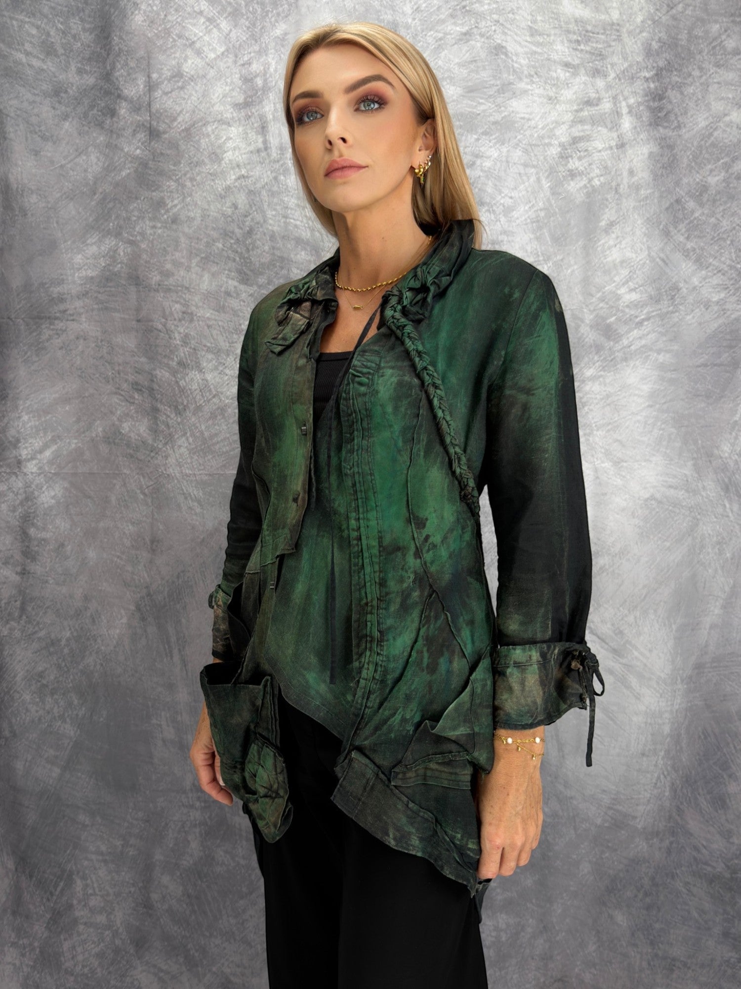 Reimagine Collection- Tatiana Palnitska/ Hand-Painted Jacket