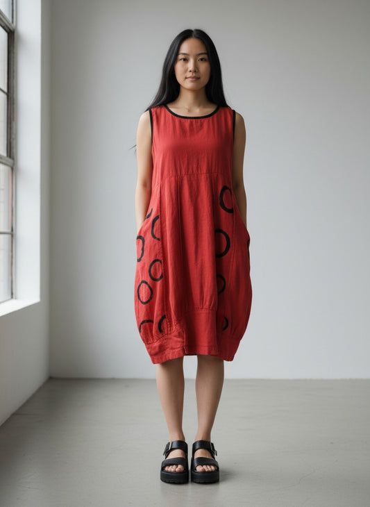 Reimagine Collection- Mara Gibbucci Linen Balloon Dress
