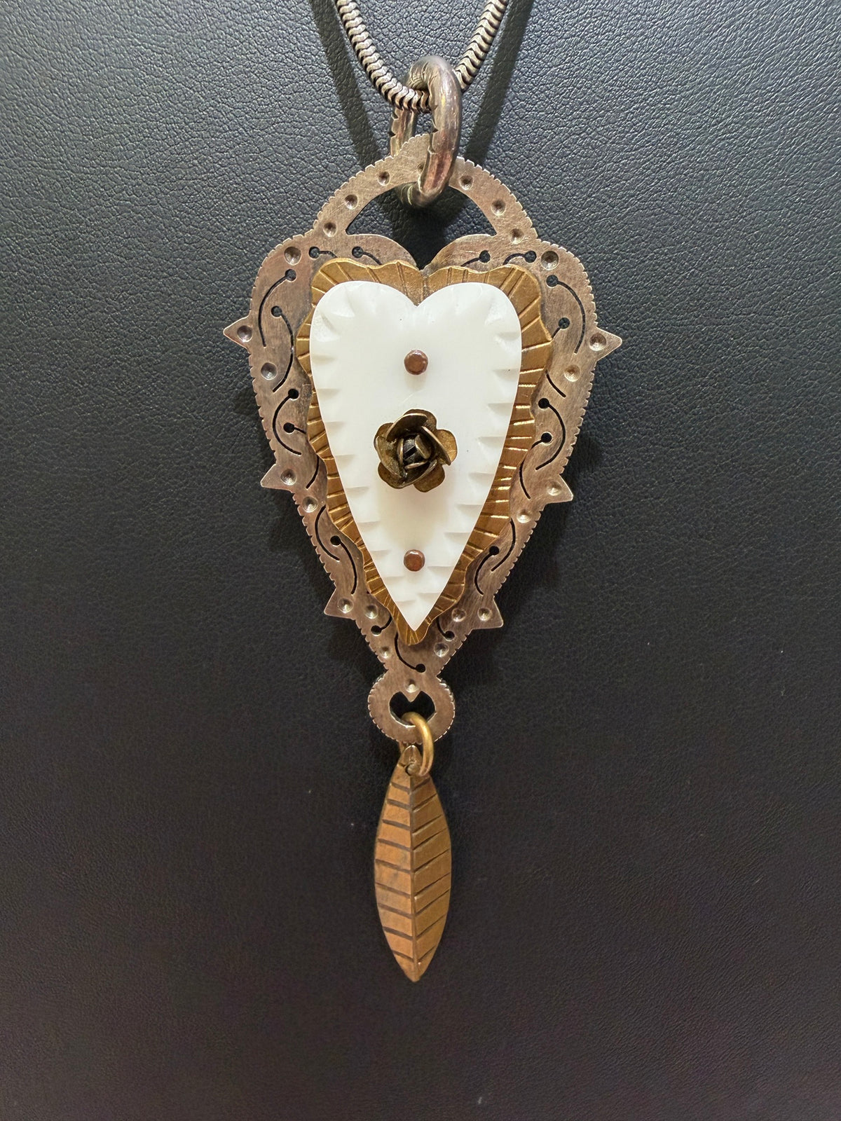 Reimagine Collection- Limited Edition Victorian Lace Brooch Pendant Necklace