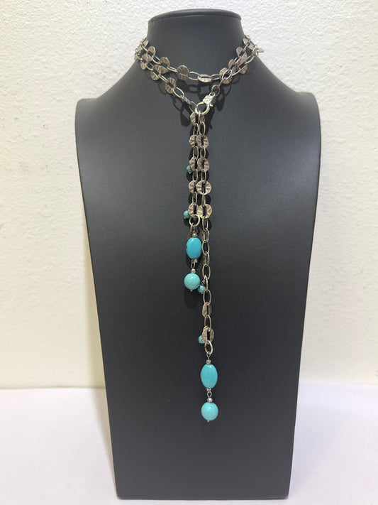 NSerena Jewelry- Turquoise Long Necklace