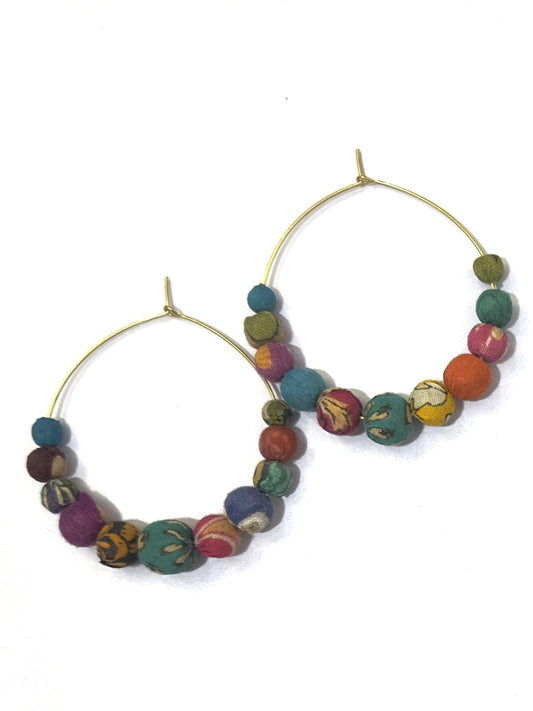 WorldFinds - Kantha Graduated Hoops