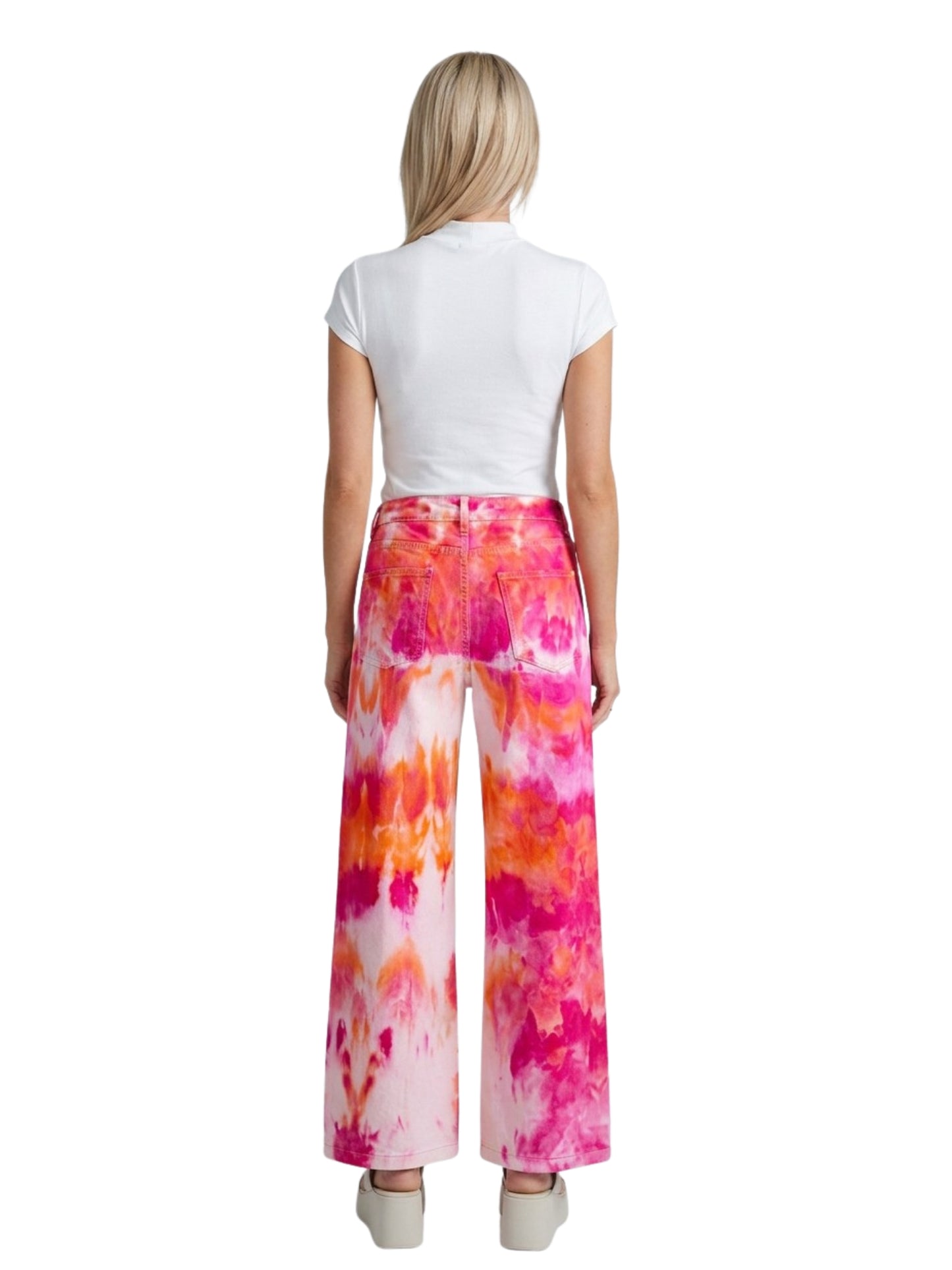 Narenee Designs- Sunset Bloom Wide-Leg Pant