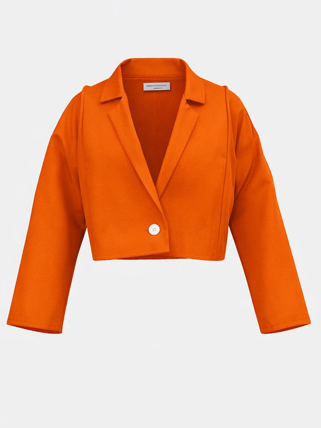 LUUKAA- Laras Linen Jacket/ Rust Orange