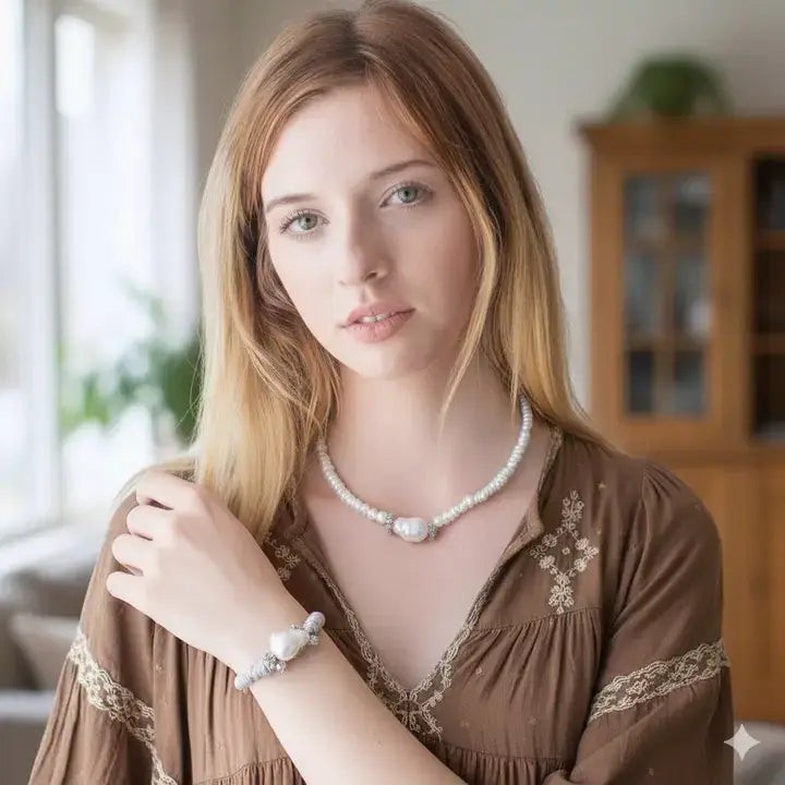 Bijoux Envie  Jewelry - Handmade Freshwater Pearl Necklace