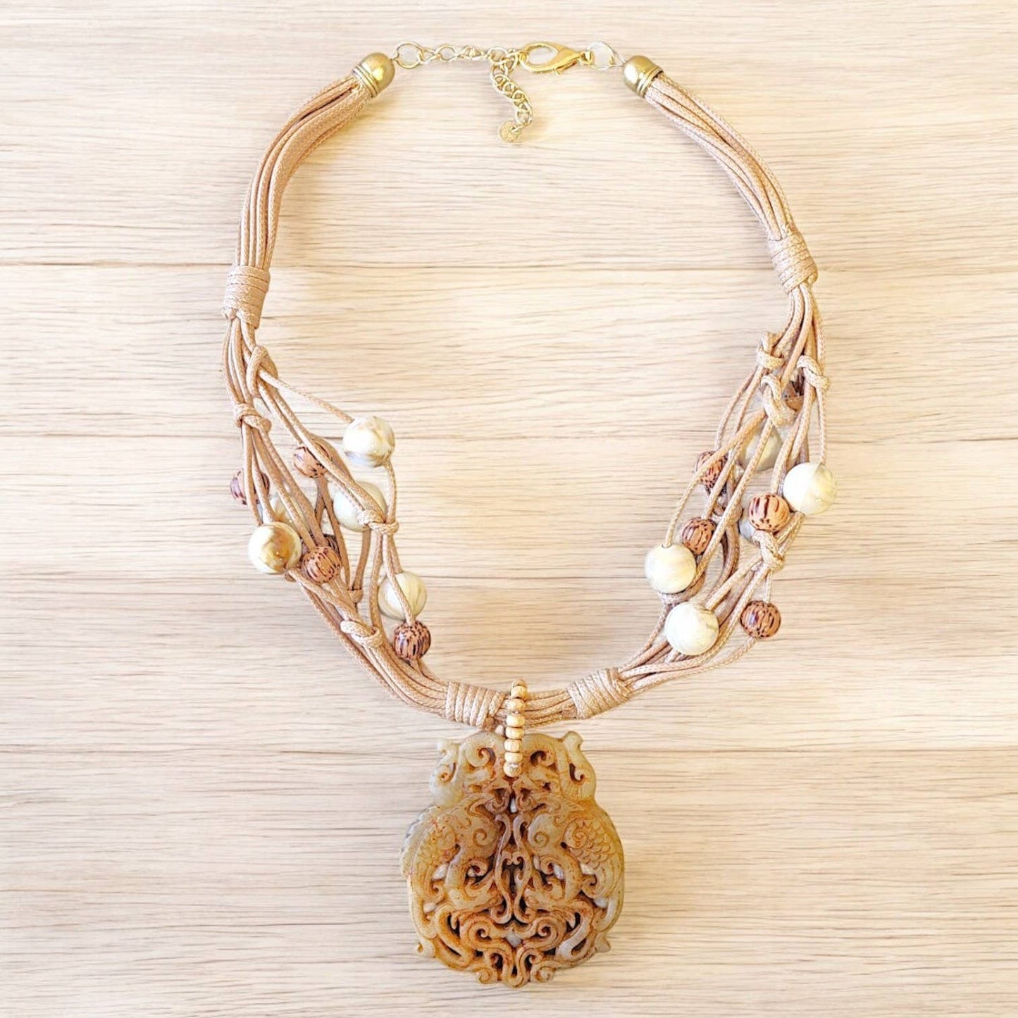 Bijoux Envie Jewelry- Agate Pendant Necklace