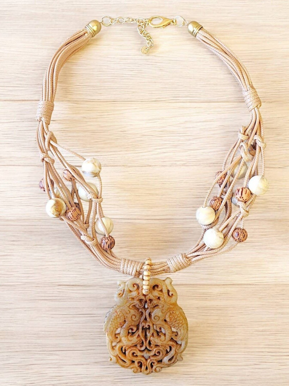 Bijoux Envie Jewelry- Agate Pendant Necklace