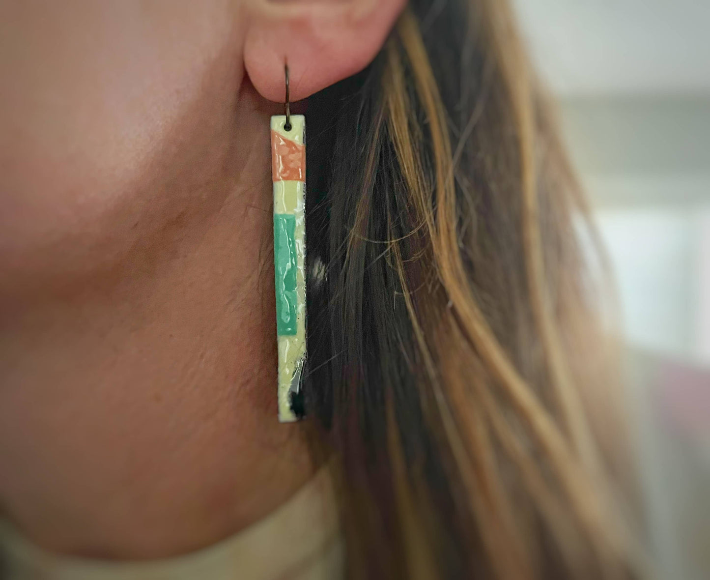 Courtney Fischer Jewelry - Rectangle Mod Earrings