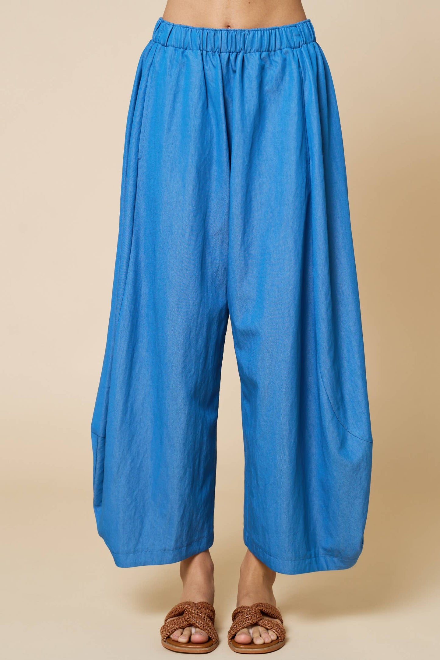 Lalavon - Elastic Waist Balloon Pants