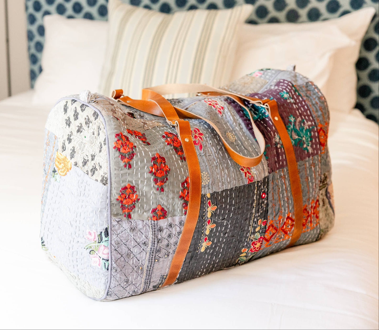 Rahab's Rope - Sky Patchwork Duffle