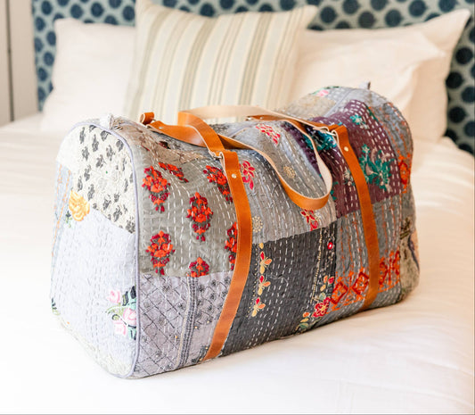 Rahab's Rope - Sky Patchwork Duffle