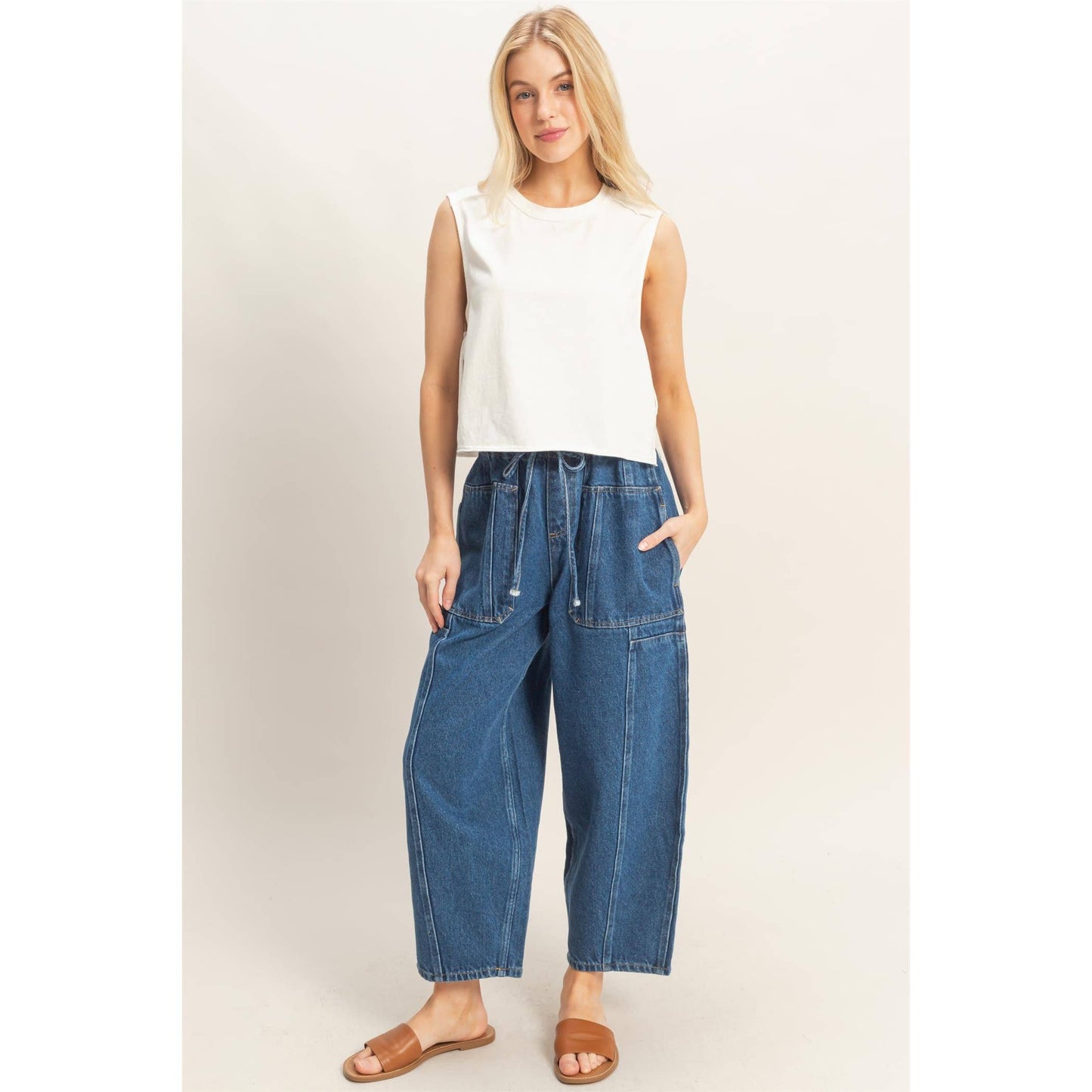 HYFVE - Wide Pants With Oversize Pockets
