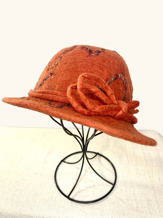 Pomegranate Moon - Orange Drop Yarn Hat