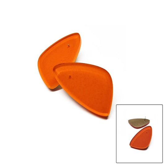 ALEX+SVET - EMILY LG stud earrings LUSH GLOW line: Tiger_Orange