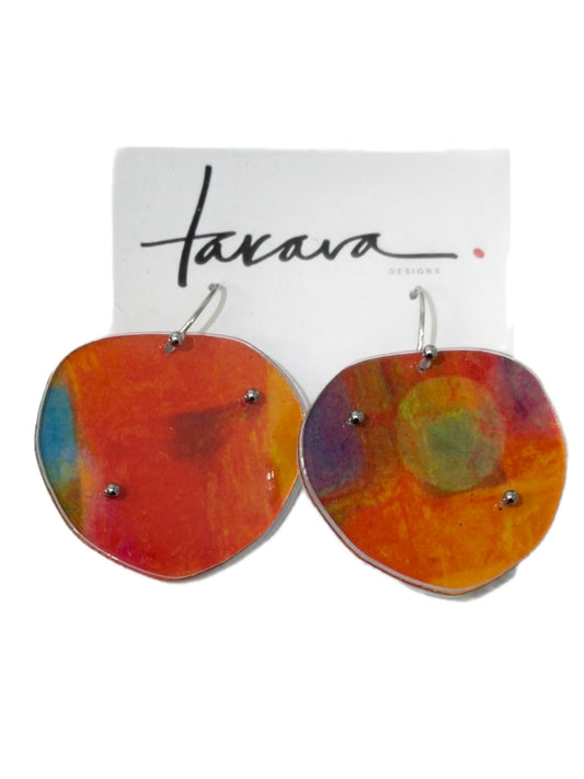 TAKARA Designs - Lolli Kinetics Earrings: Carnival Marble
