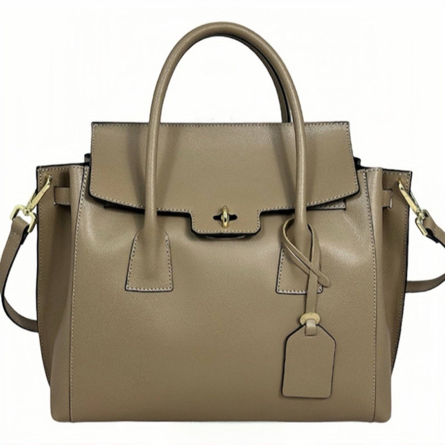 MODARNO - Genuine Saffiano Leather Bag/ Orange