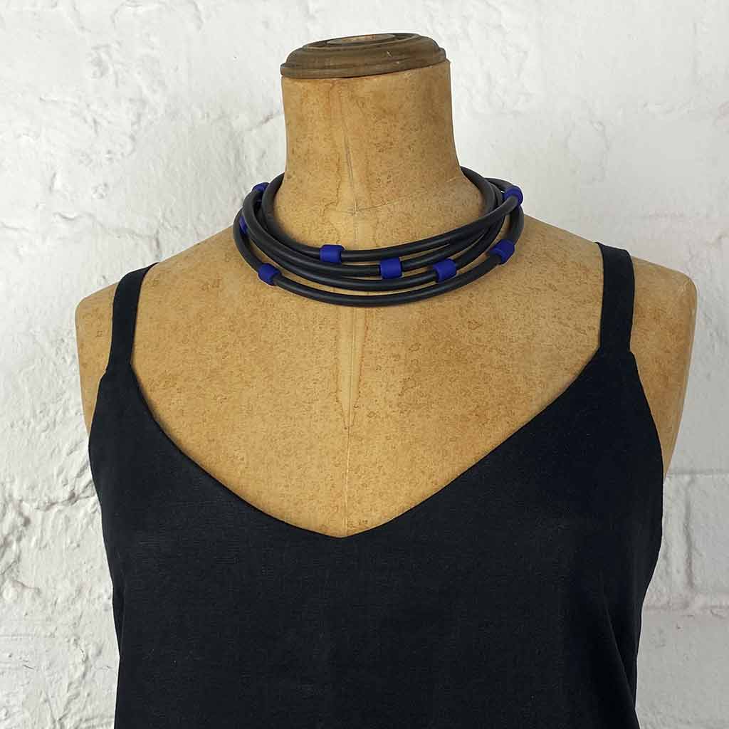 Frank Ideas - Minimalist, rubber + resin necklace EVERYDAY NECKLACE Mix