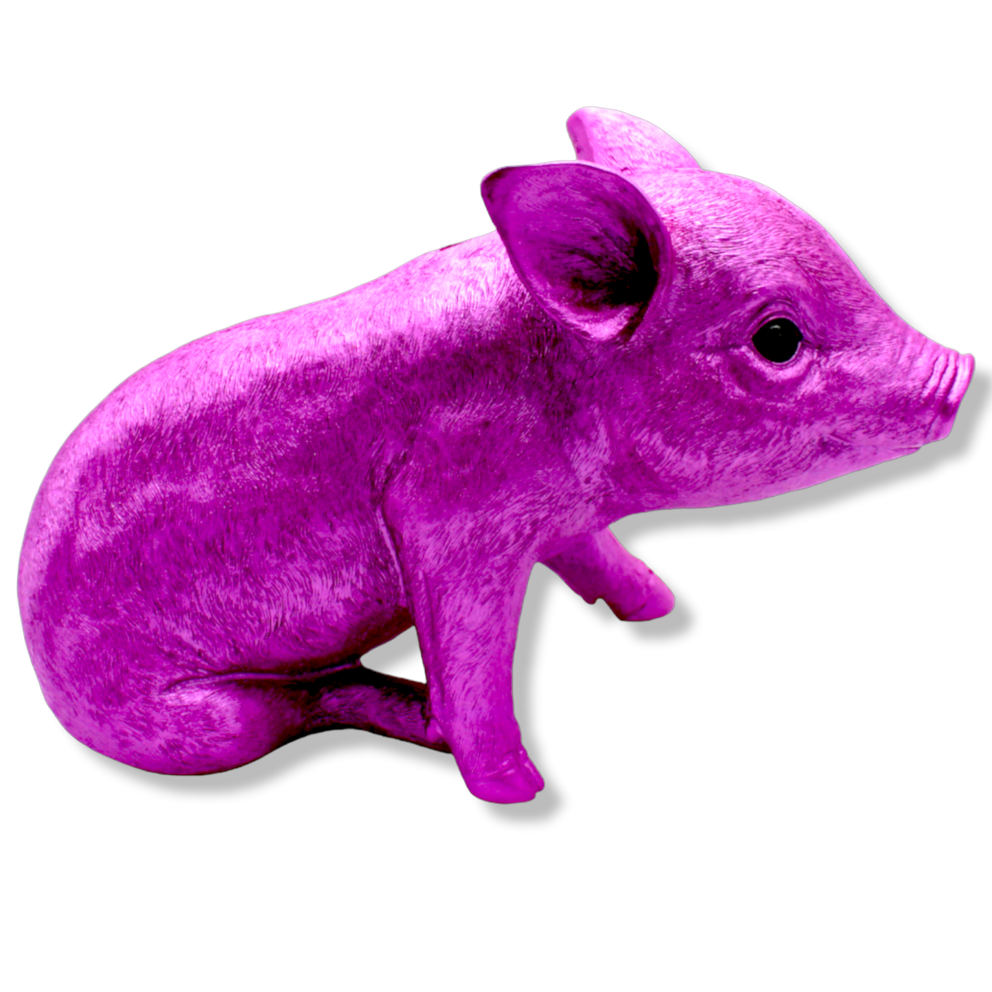 Interior Illusions Plus - Pink Chrome Piggy Bank Standing