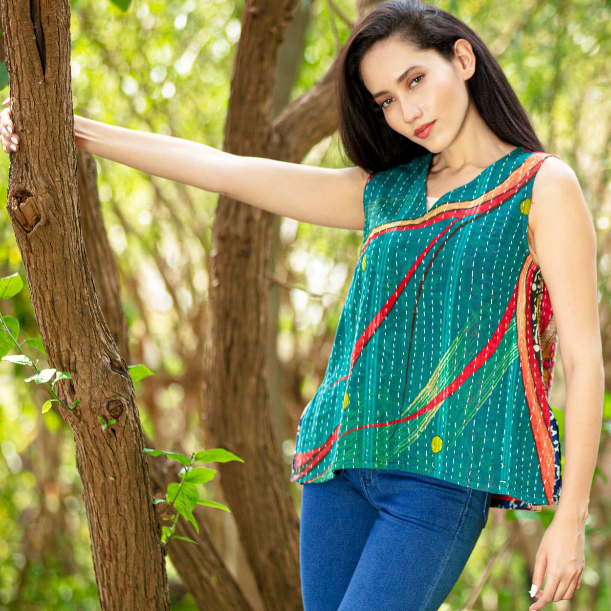 Sevya Handmade - Reversible Kantha Tank Top