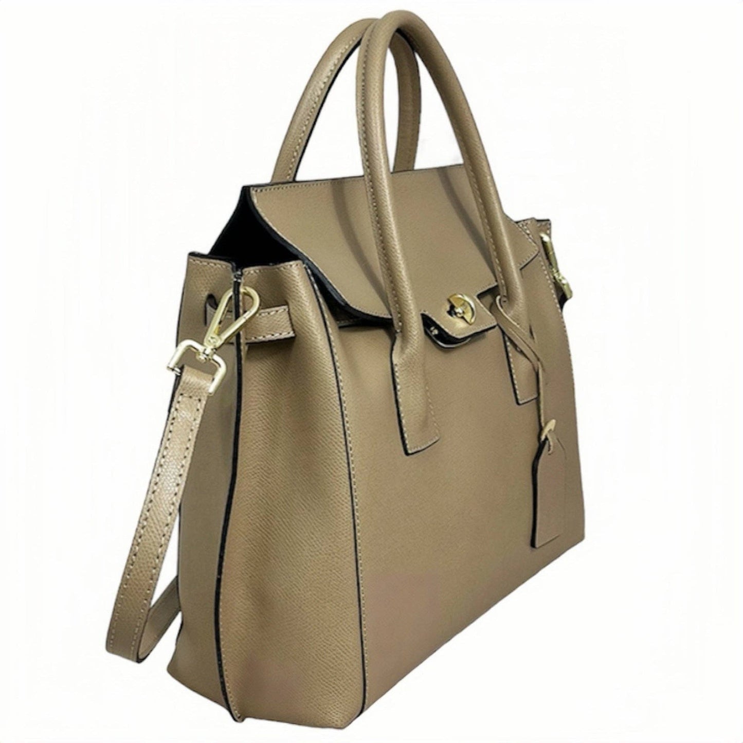 MODARNO - Genuine Saffiano Leather Bag/ Orange