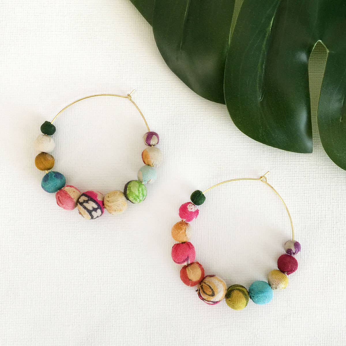 WorldFinds - Kantha Graduated Hoops