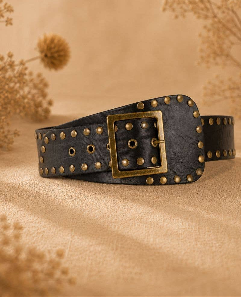Lula Natura - NOX Black Leather Sash Belt