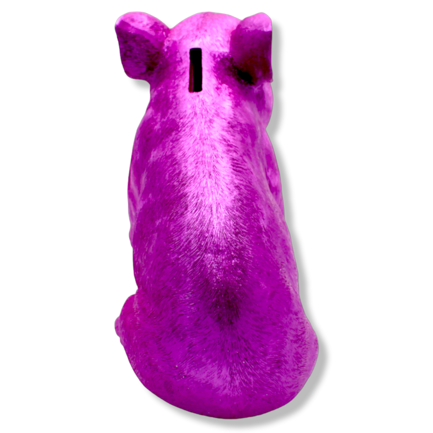 Interior Illusions Plus - Pink Chrome Piggy Bank Standing