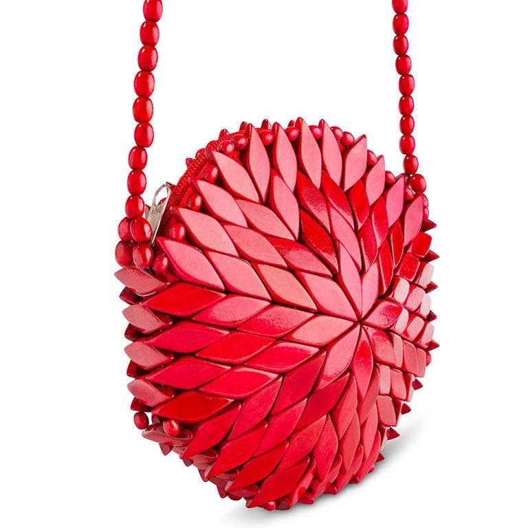 ShanPaulo  - Bali Round Crossbody Bag - Red