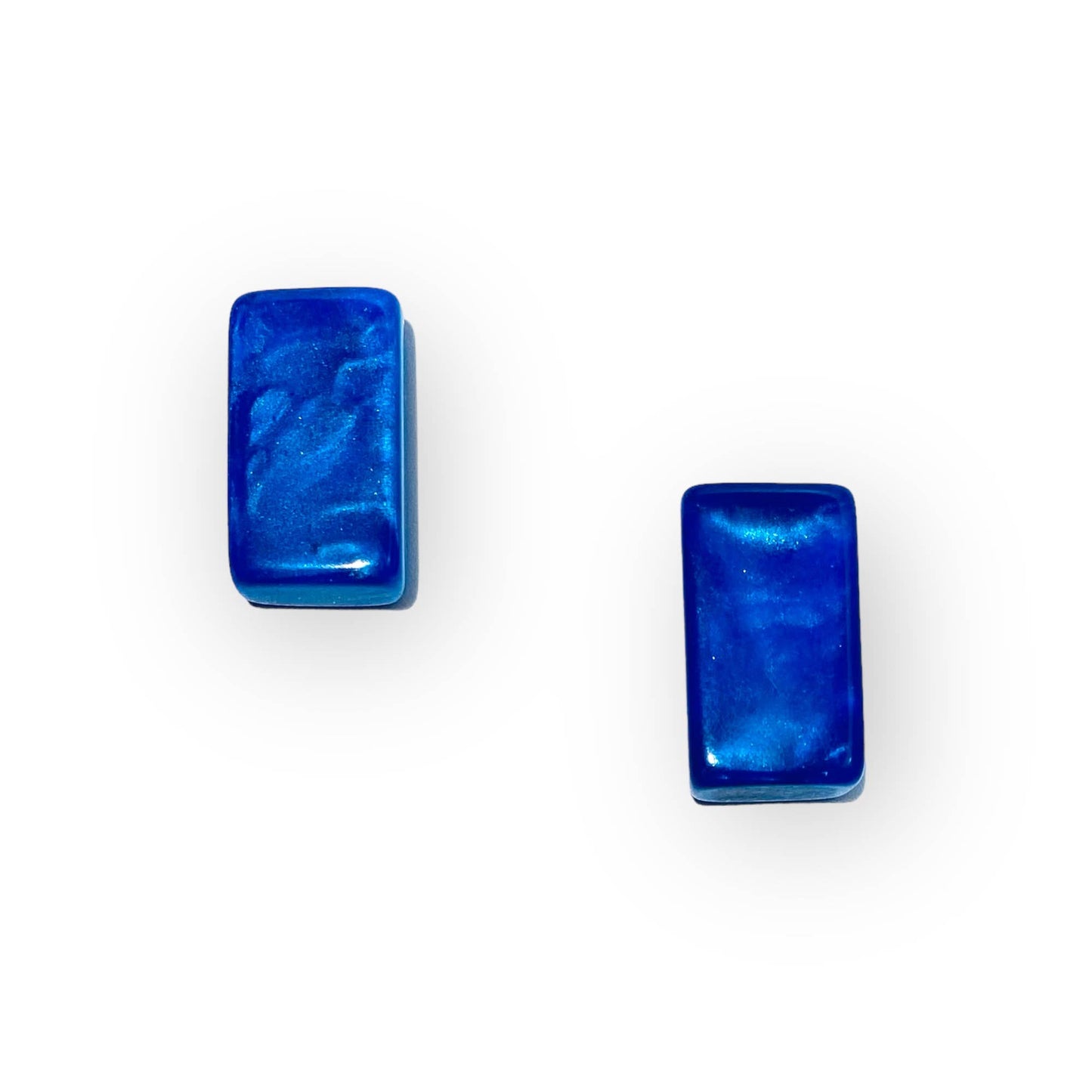 Atelier 1701 - Blue Rectangular Stud Earrings