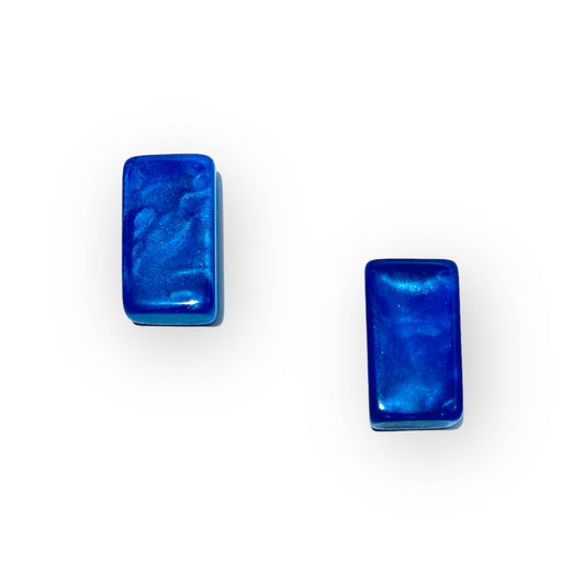 Atelier 1701 - Blue Rectangular Stud Earrings