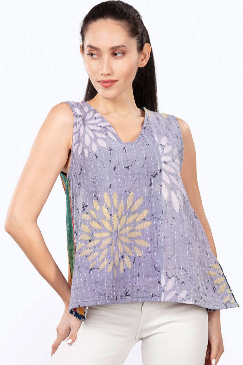 Sevya Handmade - Reversible Kantha Tank Top