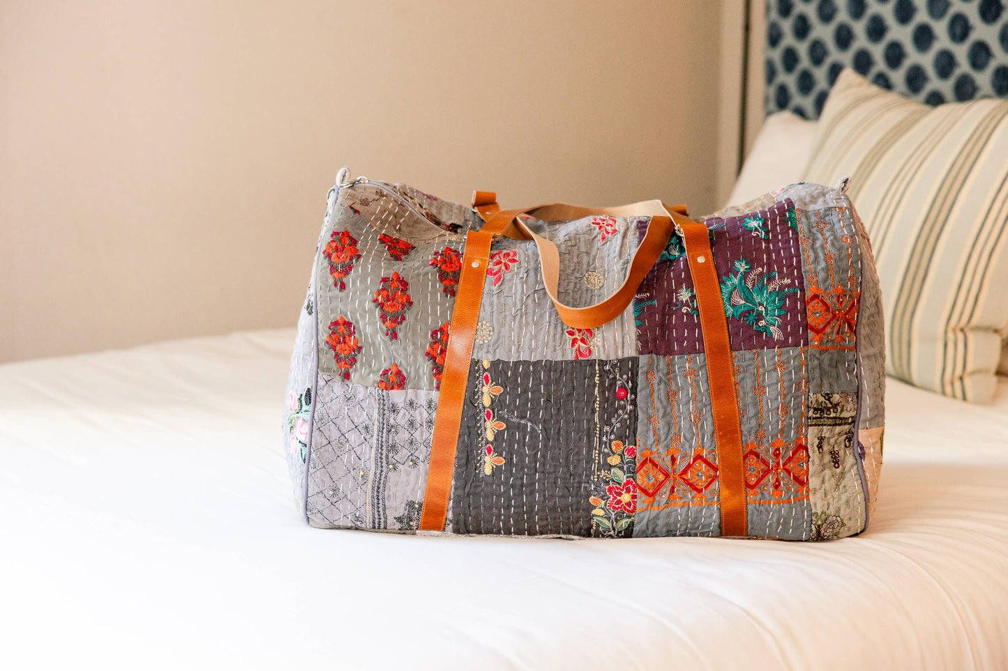 Rahab's Rope - Sky Patchwork Duffle