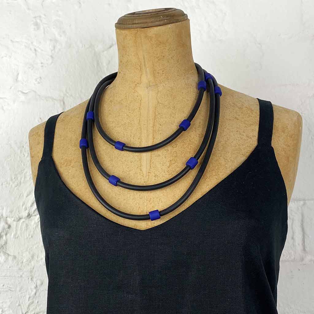 Frank Ideas - Minimalist, rubber + resin necklace EVERYDAY NECKLACE Mix